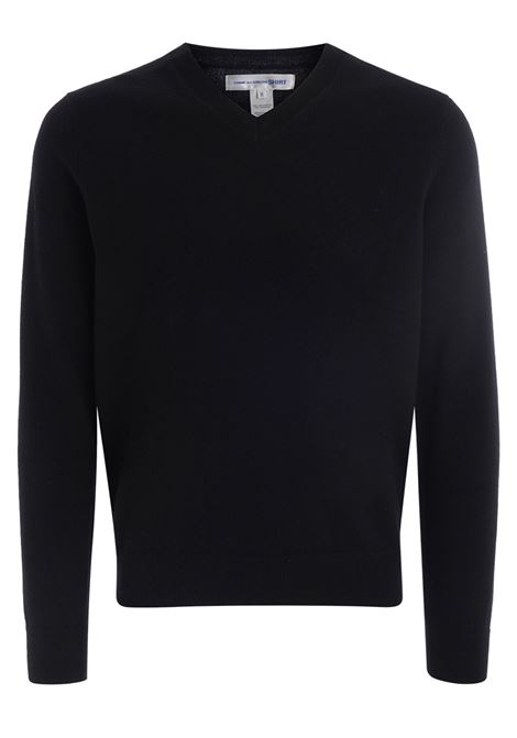 pullover  knit nero uomo nero COMME DES GARÇONS | FZ-N107-PER1